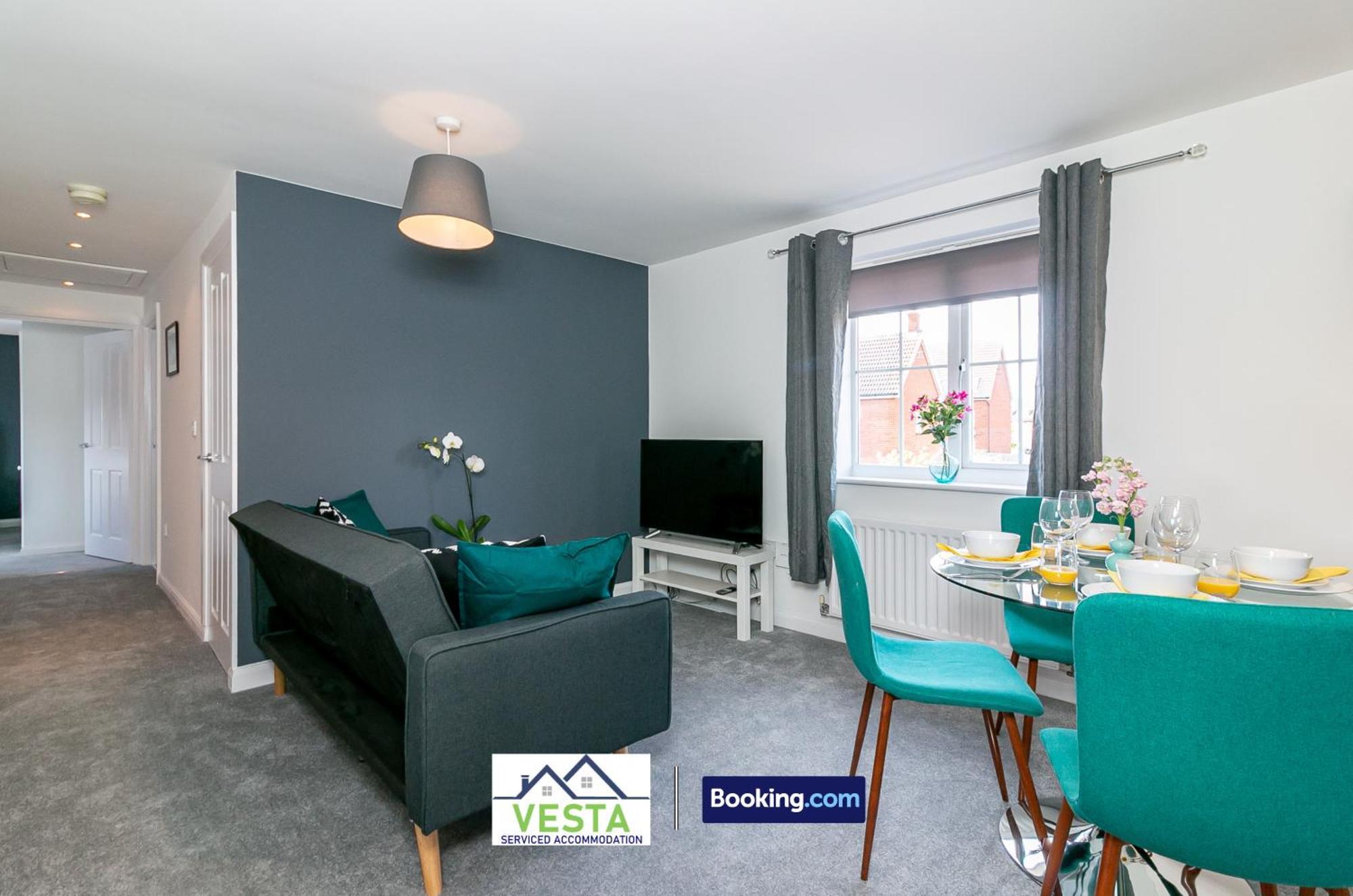 Three Bedroom Apartment By Vesta Serviced Accommodation & Short Lets Hatfield With Free Parking 外观 照片